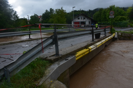 Most Hruševo po poplavah